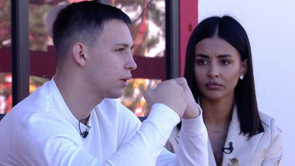 Иван Синцов и Кристина Бухынбалтэ. Фото: кадр эфира "Дома-2"