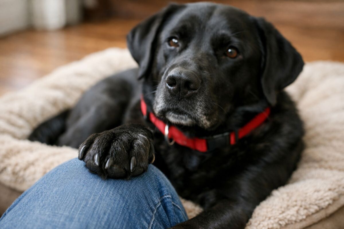 Что означает, когда собака кладёт лапу на хозяина
