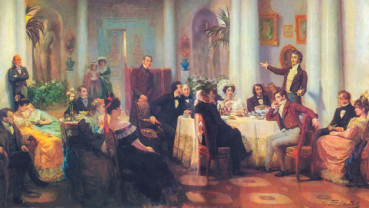 Г. Мясоедов. В салоне Зинаиды Волконской