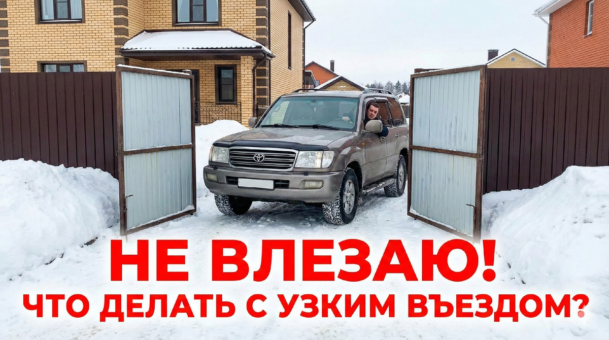 Что делать с узким въездом?