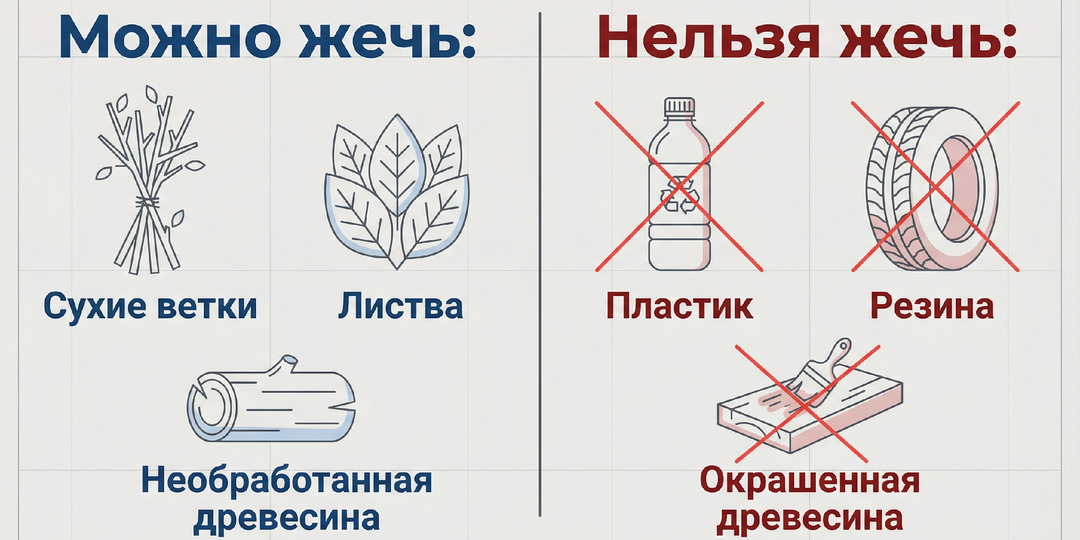 Можно ли сжигать мусор на участке: правила, ограничения и безопасные способы