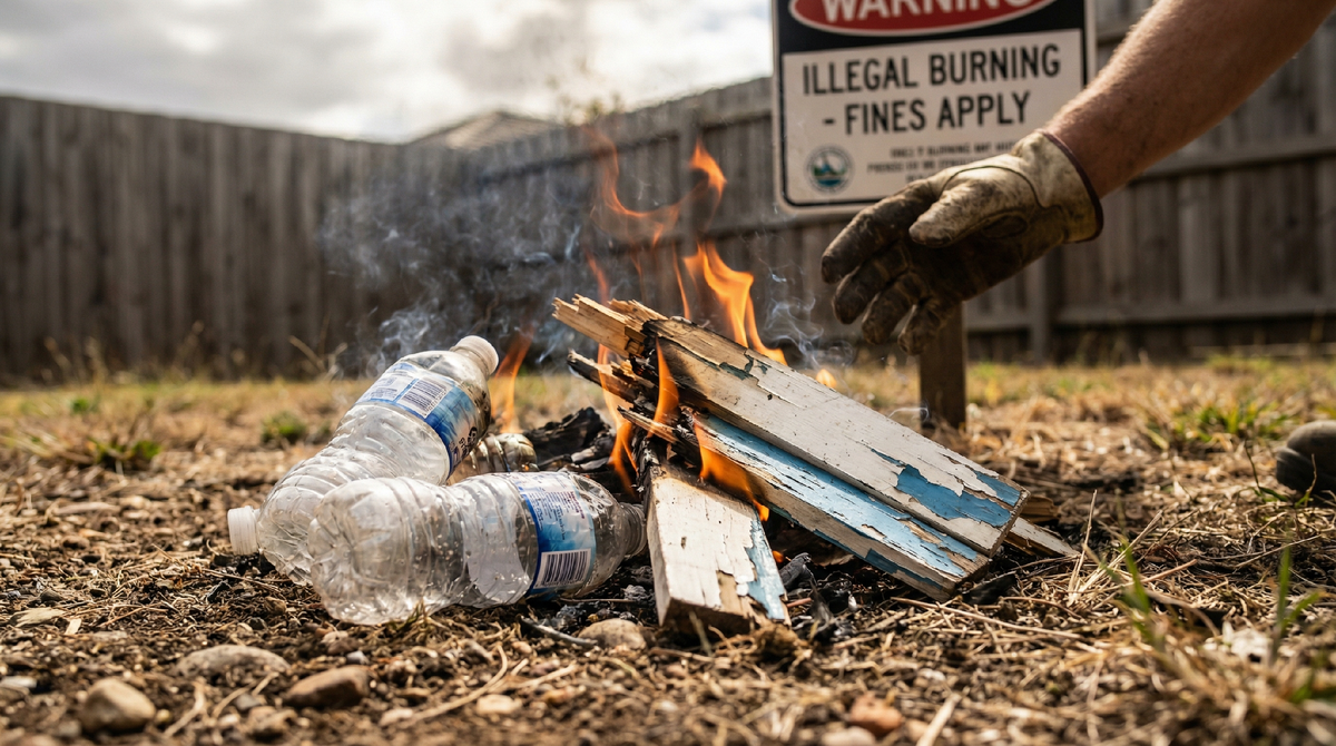 Нельзя сжигать пластик
