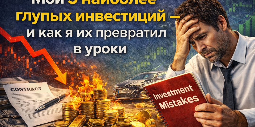 Мои 5 наиболее глупых инвестиций — и как я их превратил в уроки