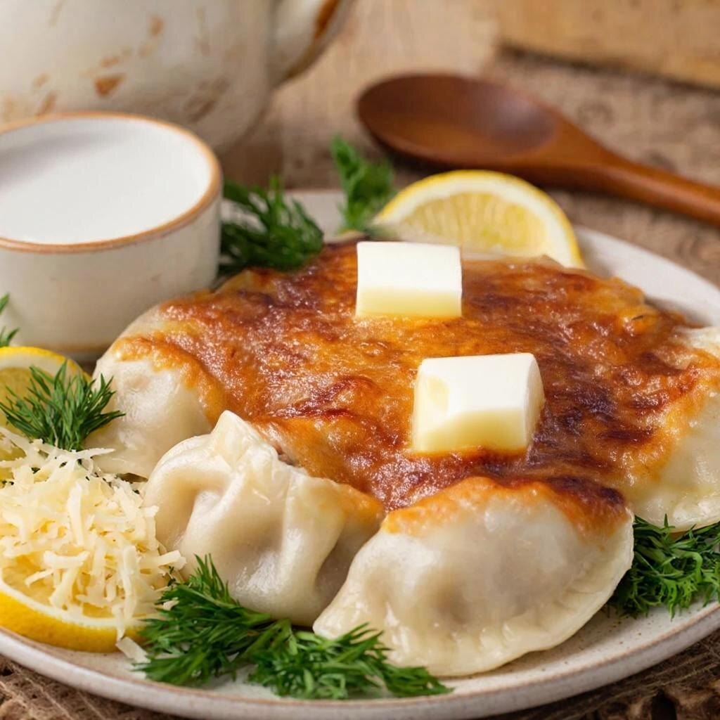 Пельмени, запеченные в сметане: Нежное удовольствие с ароматным соусом