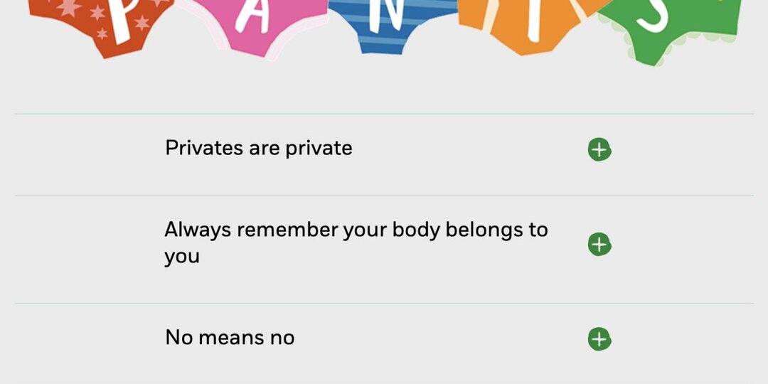 Как поговорить с ребёнком о личных границах и безопасности тела: правило трусиков