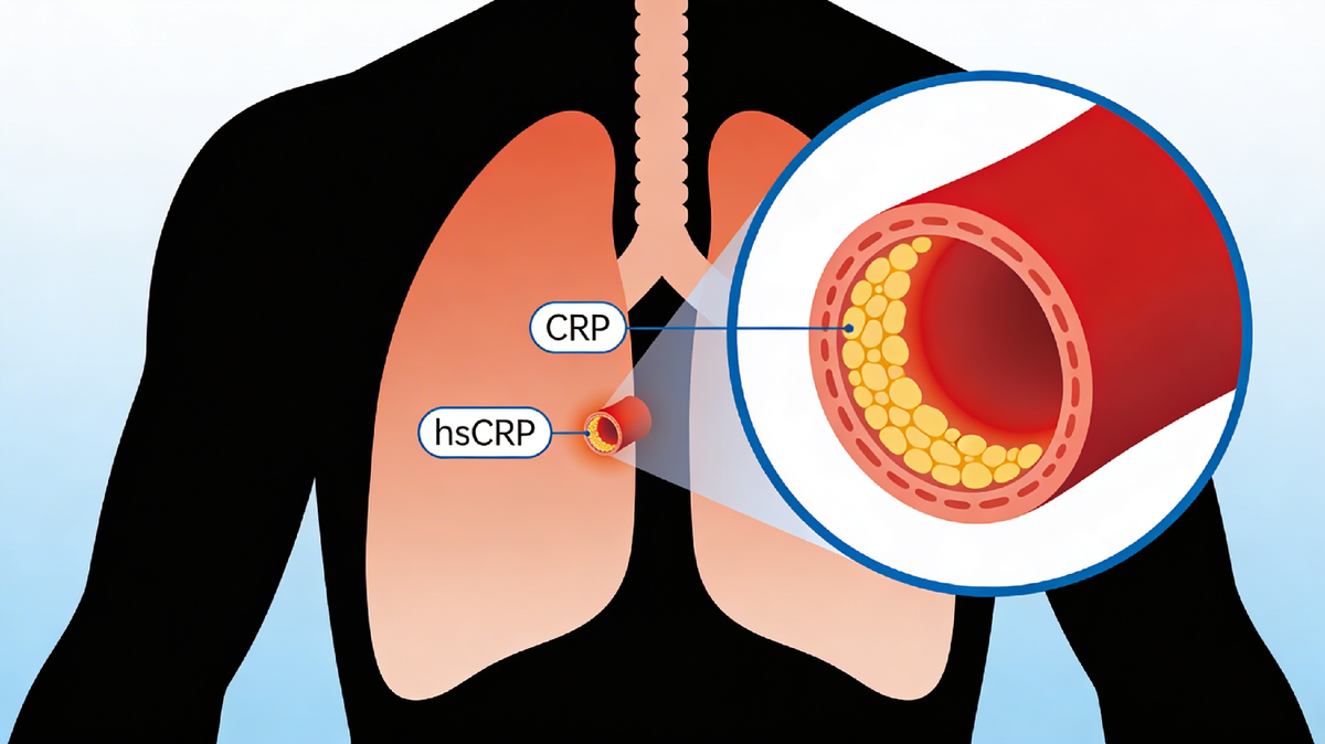 hsCRP помогает увидеть низкоинтенсивное воспаление в сосудах, которое не видно по обычным анализам