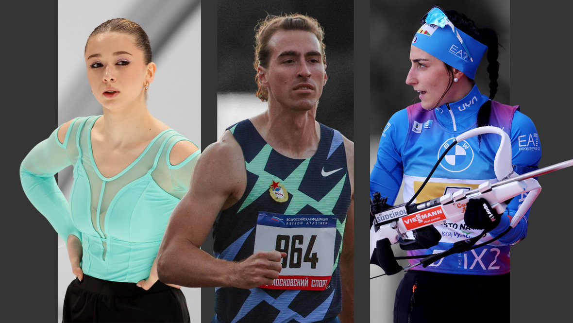    Камила Валиева, Сергей Шубенков и Ребекка Пасслер.Getty Images, Global Look Press, Дарья Исаева