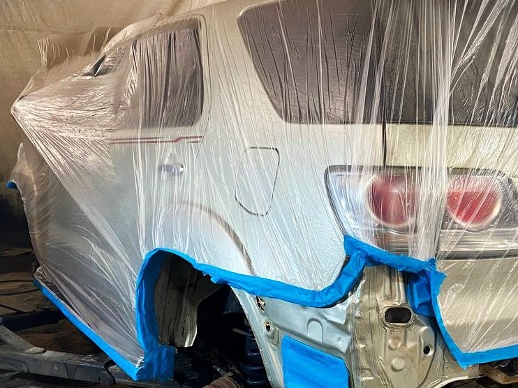 Укрытие кузова плёнкой