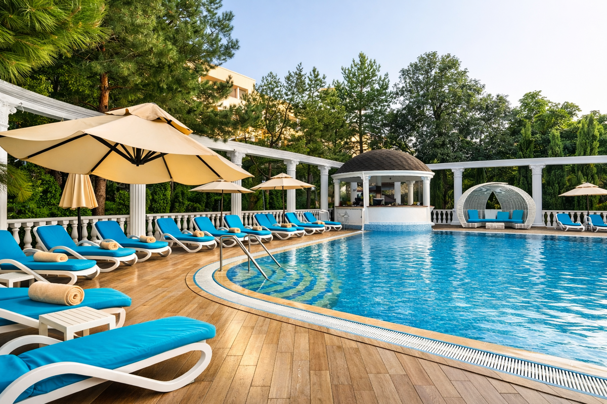 Бассейн гостиничного комплекса "Благодать"