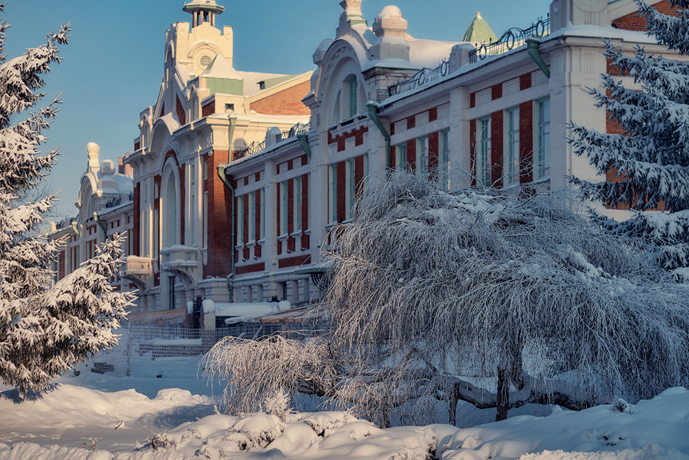 В Новосибирске холодные и снежные зимы