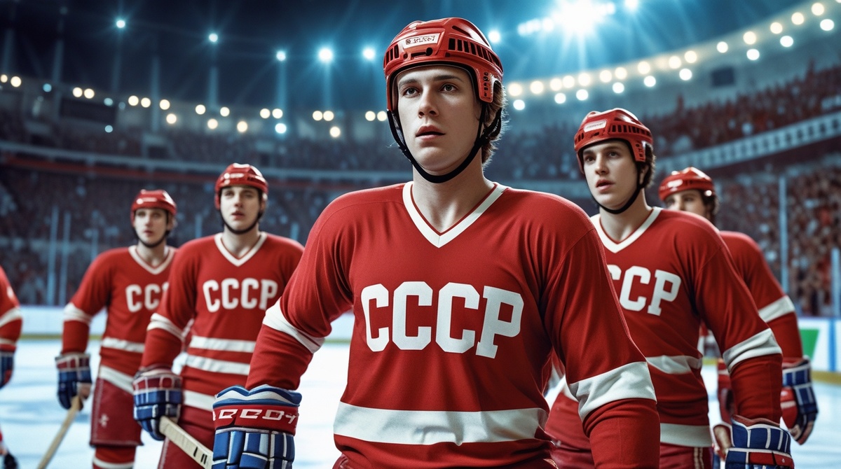 🤖 Иллюстрация обработана нейросетью | ЦЭС ФЕДАТ | Хоккеисты на льду