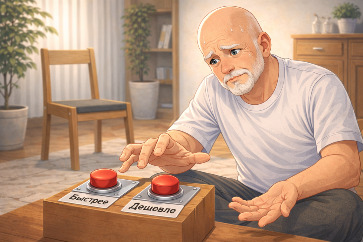 Если нажать одновременно, может получится