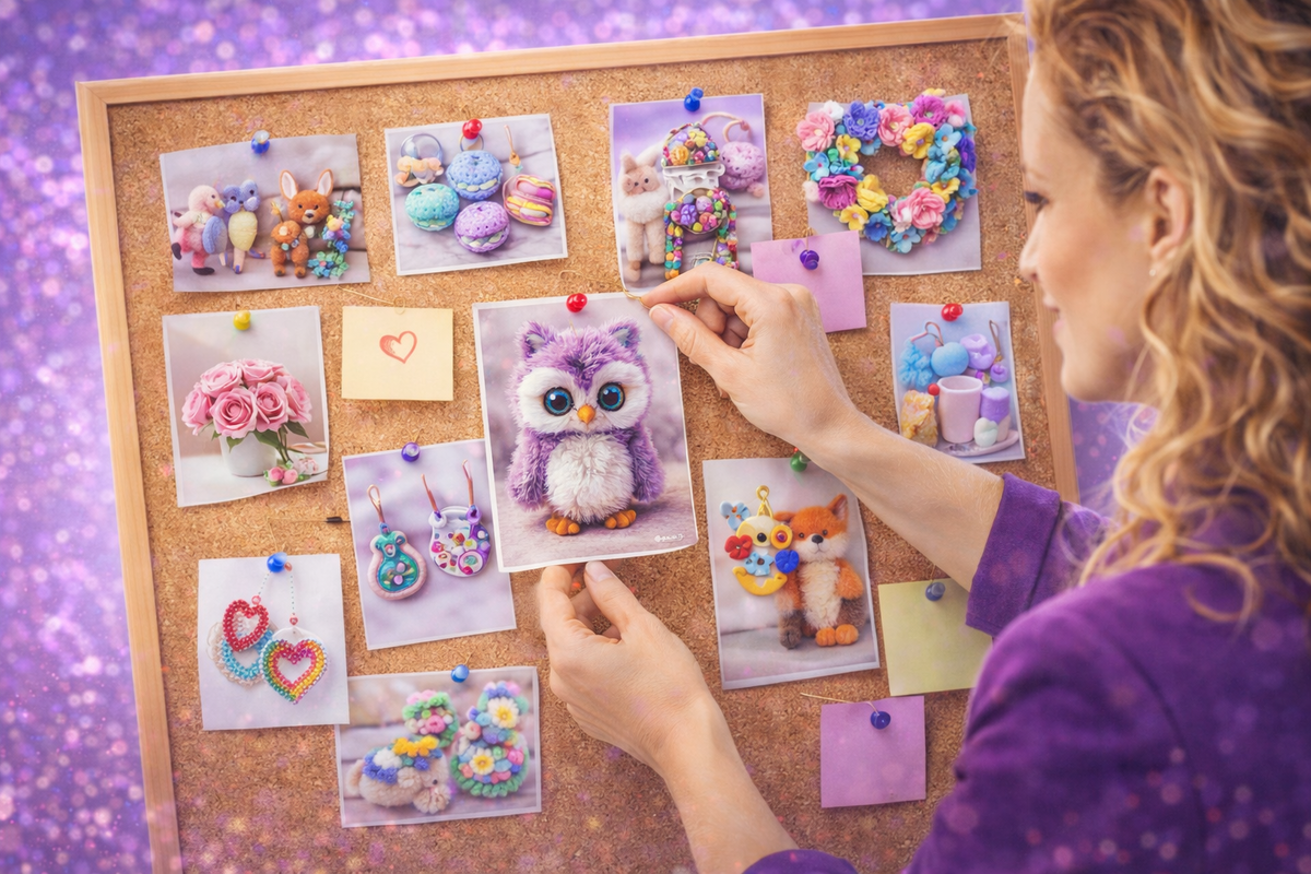 Это и есть Pinterest — большая визуальная доска референсов.