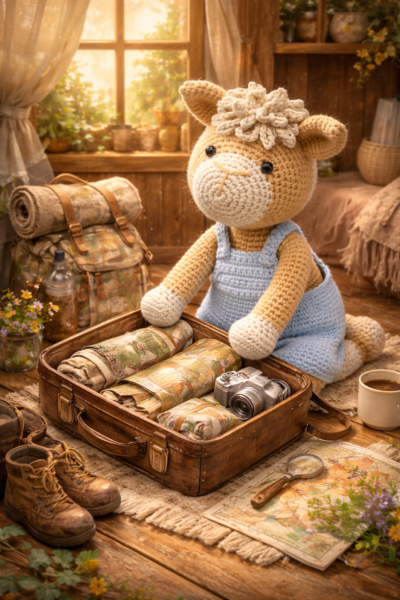 Альпака Брам собирается в путь!