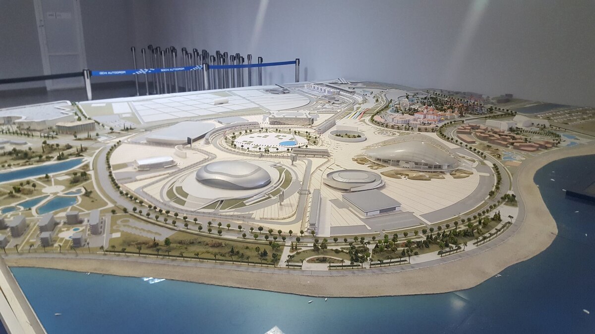 Макет Олимпийского парка.