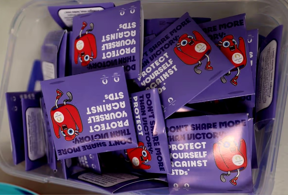 Количество презервативов, розданных на Олимпийских играх в Париже в 2024 году, сократилось с 200 000 до 10 000 в Милане. (Фото: Getty Images)