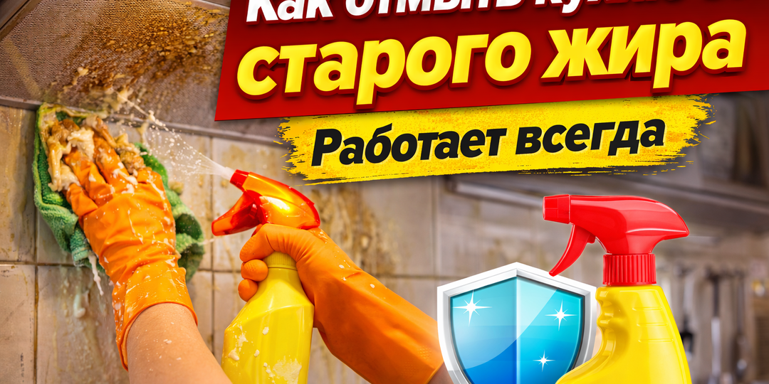 Как отмыть кухню от старого жира: работает даже там, где “уже ничего не берёт"