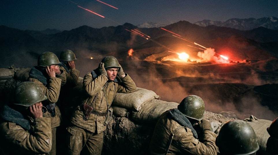 Вместо радиомолчания в эфире гремела канонада: артиллерия создала вокруг высоты непроходимую стену огня.