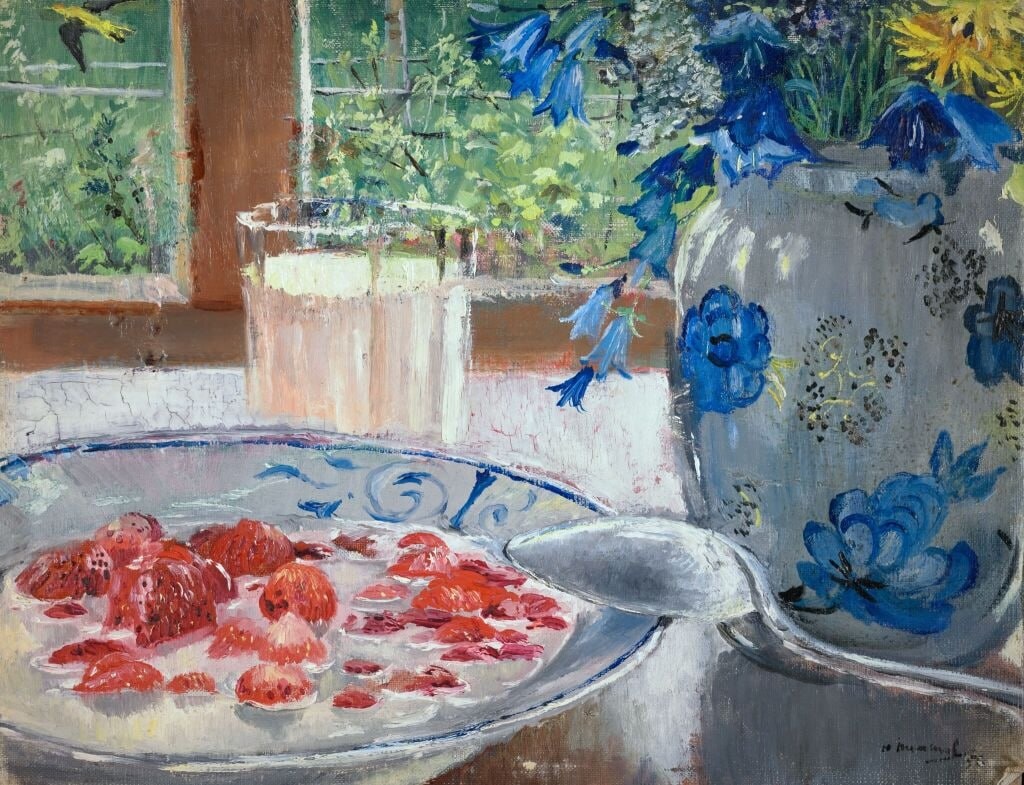 Юрий Пименов, «Клубника с молоком», 1956. Государственная Третьяковская галерея.