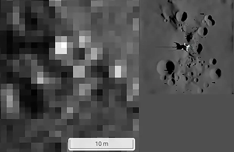 Трехмерная реконструкция места базирования «Луны-9»