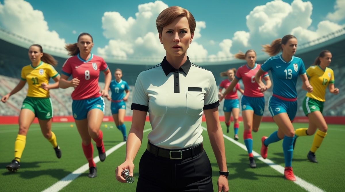 🤖 Иллюстрация обработана нейросетью | ЦЭС ФЕДАТ |  Женский футбол раньше
