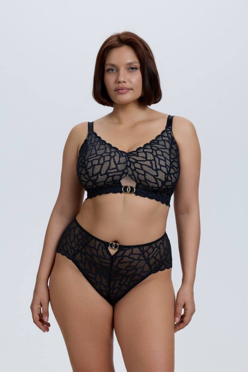 Бюстократия Элен бралетт без косточек черный / Black