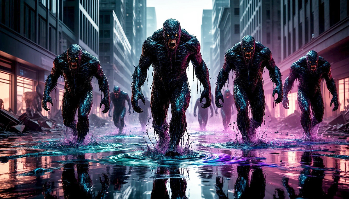 В антимир проникли межпространственные монстры.