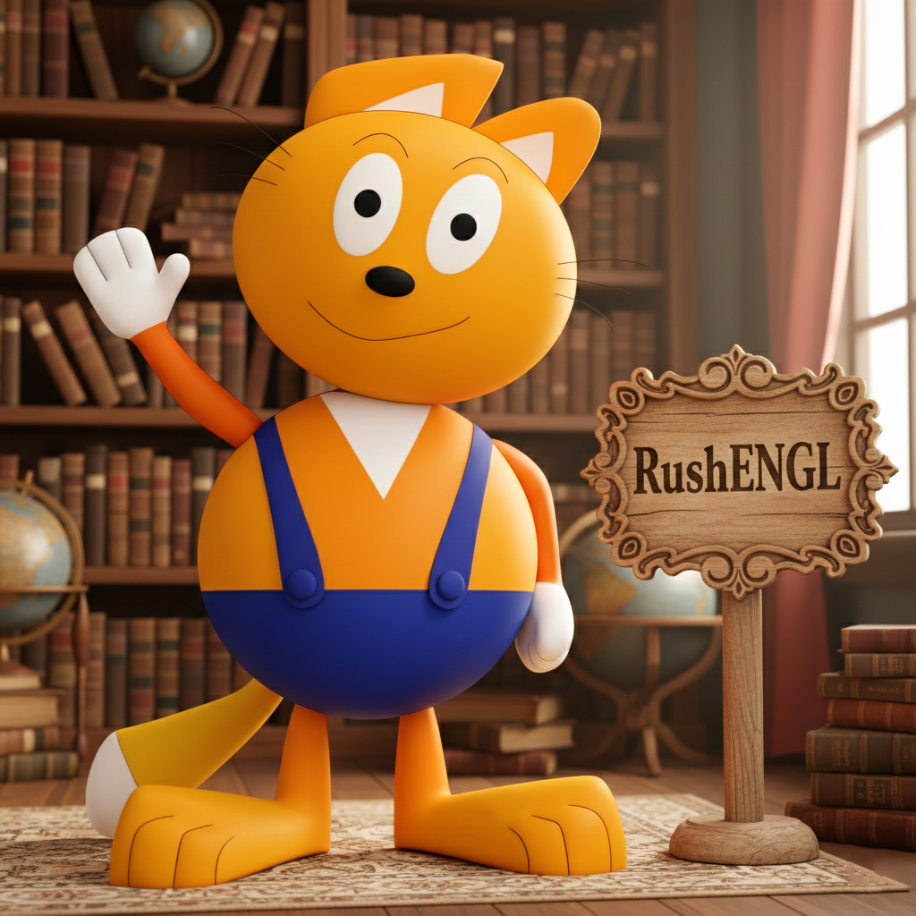 Кот Rush вместе с RushENGL сопровождает вас на пути к английскому