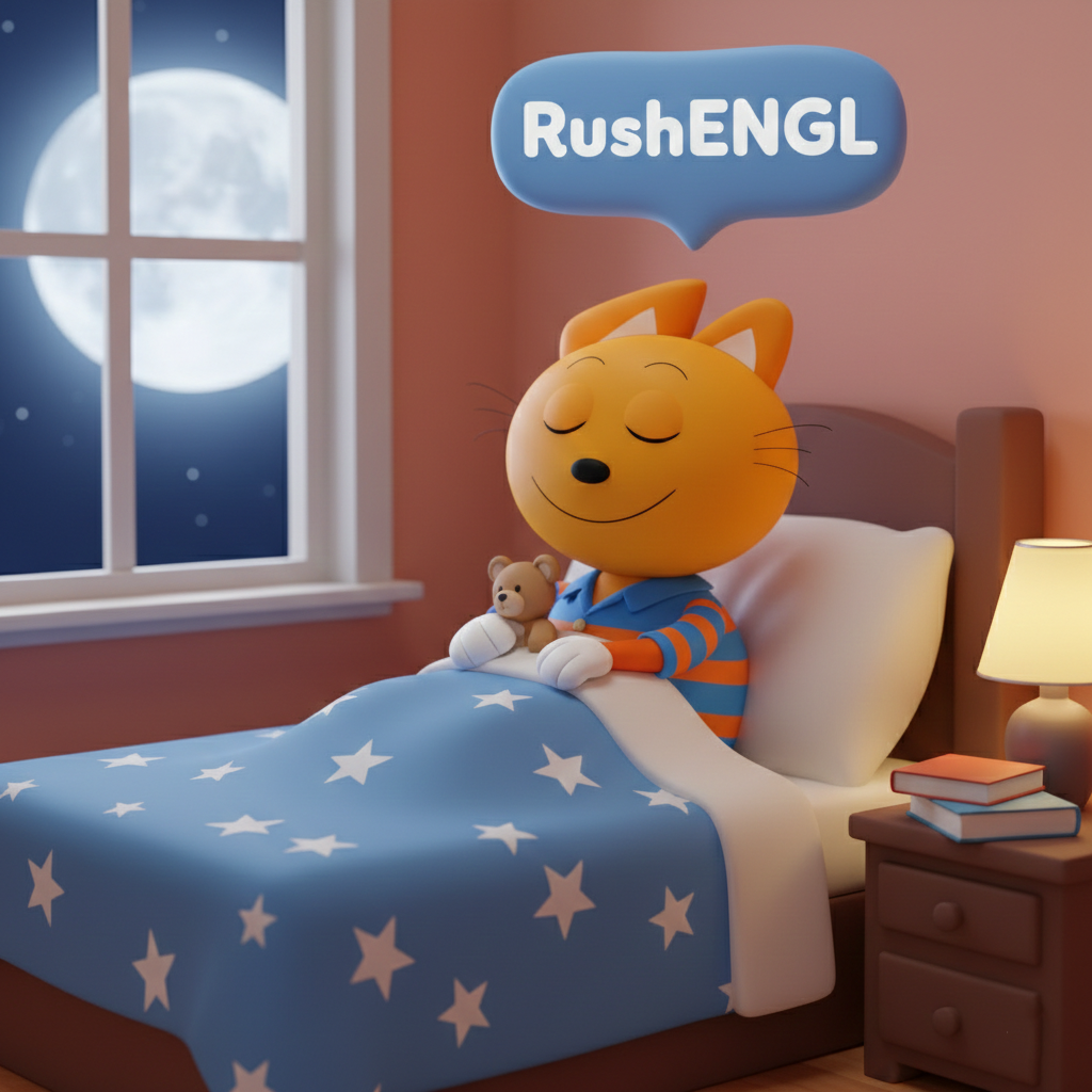 Кот Rush вместе с RushENGL сопровождает вас на пути к английскому