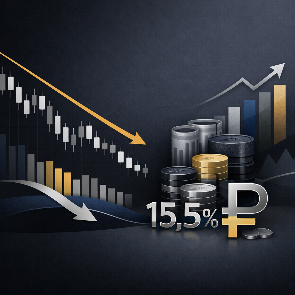 ЦБ понизил ставку до 15,5%