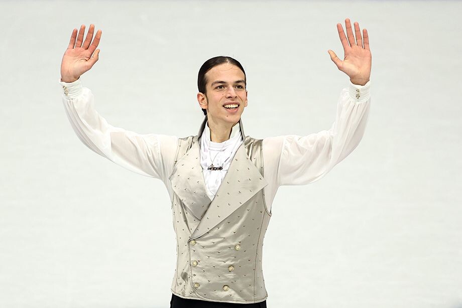 Петр Гуменник после произвольной программы