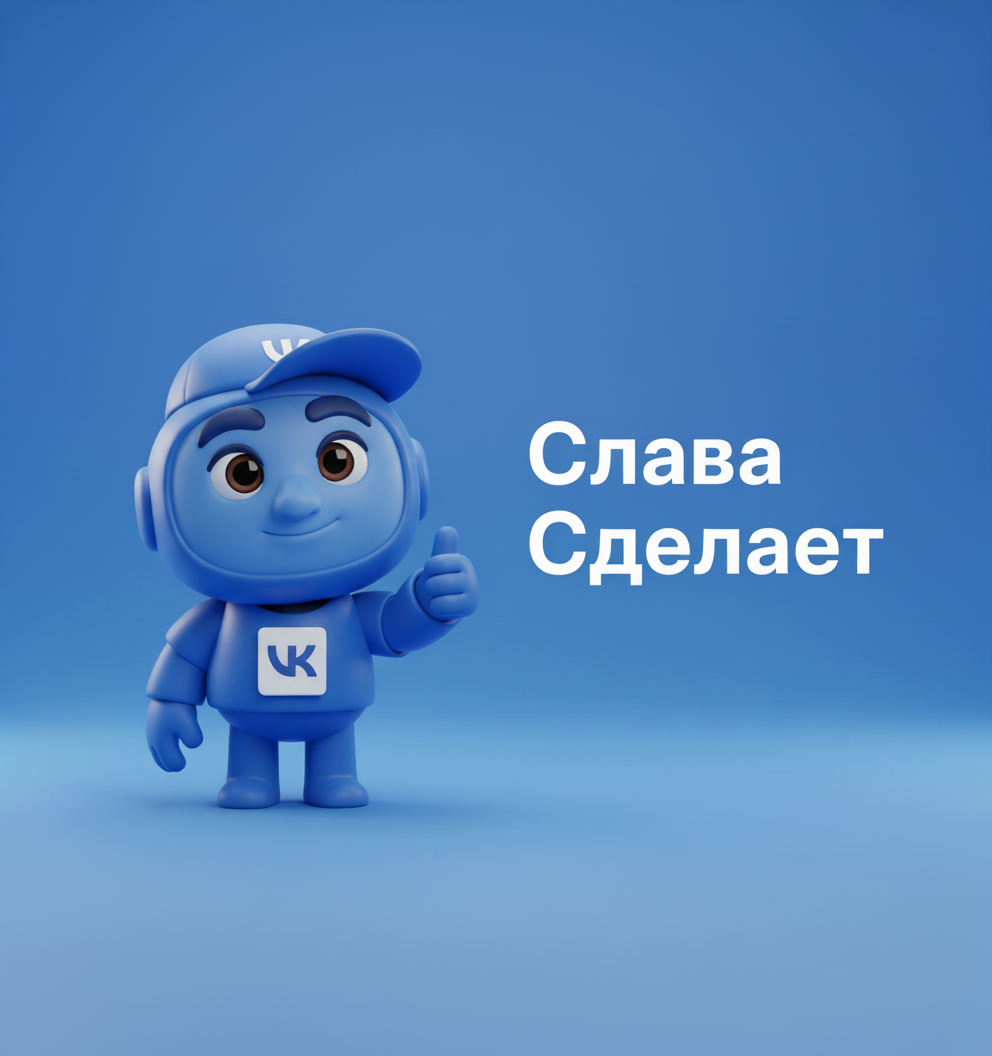 Слава Сделает в VK сделана в Perplexity c без правок.