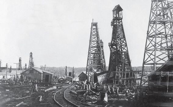 Нефтепромыслы в северной части Сахалина, 30-е годы