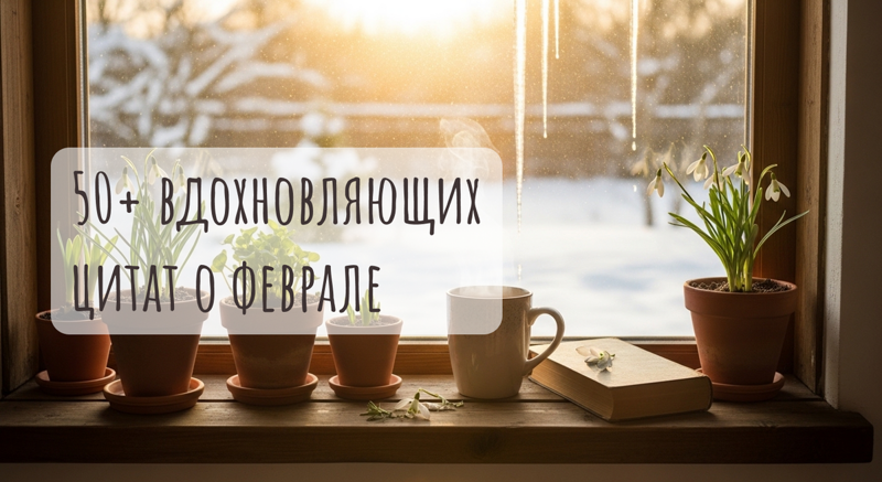50+ вдохновляющих цитат о феврале: любовь, весна и новые начинания
