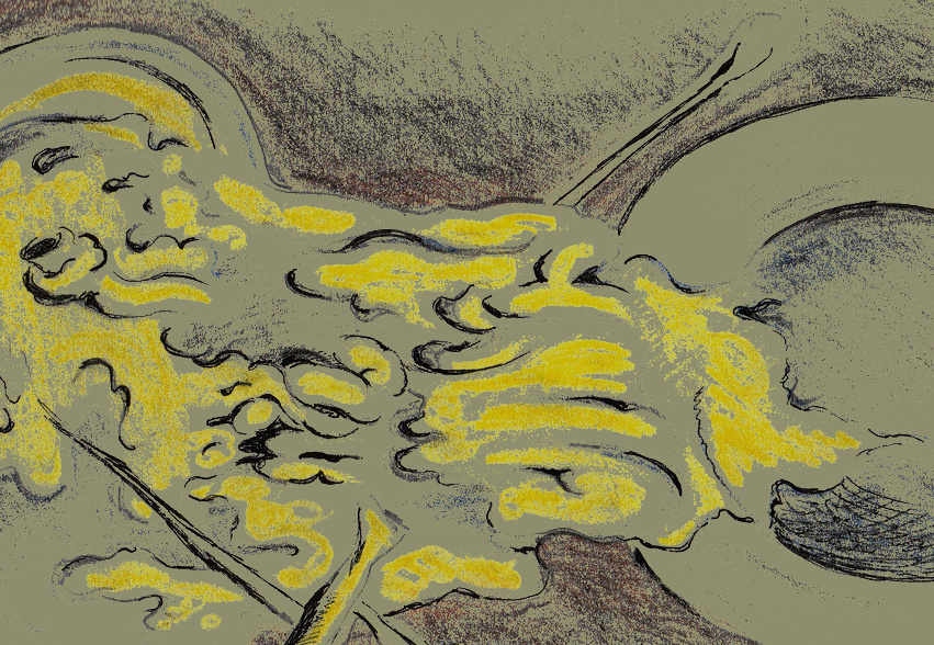 Фрагмент рисунка, компьютерная обработка, автор Елена Лес