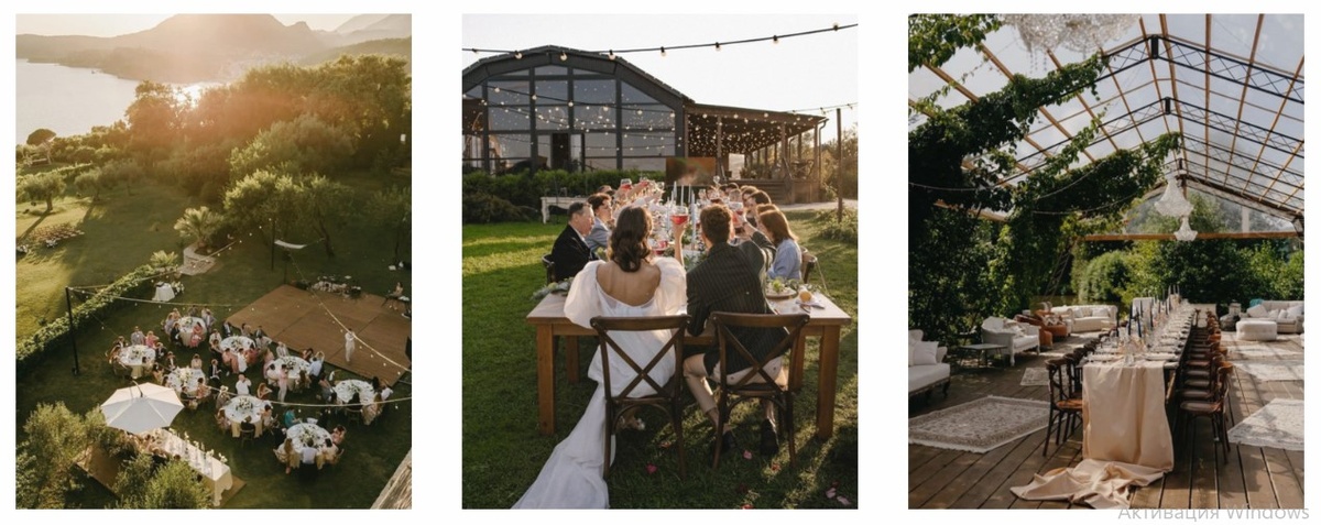 Камерная свадьба на природе