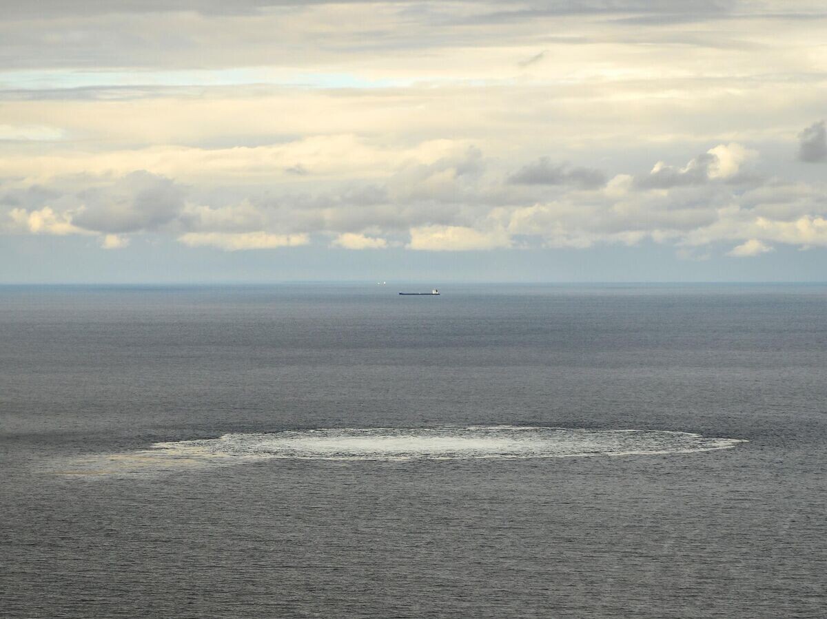    Место утечки на газопроводе "Северный поток" | © Фото : Forsvaret/Rune Dyrholm