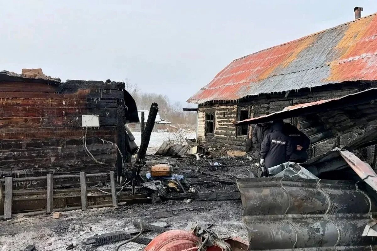    Мать и четверо детей погибли на пожаре в Хабаровском крае