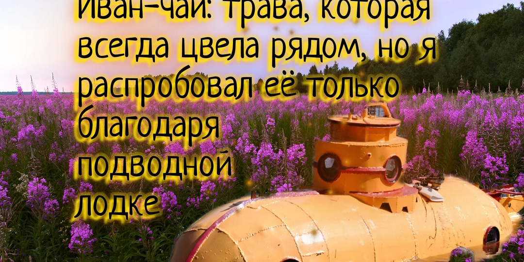🌿 Иван-чай: трава, которая всегда цвела рядом, но я распробовал её только благодаря подводной лодке