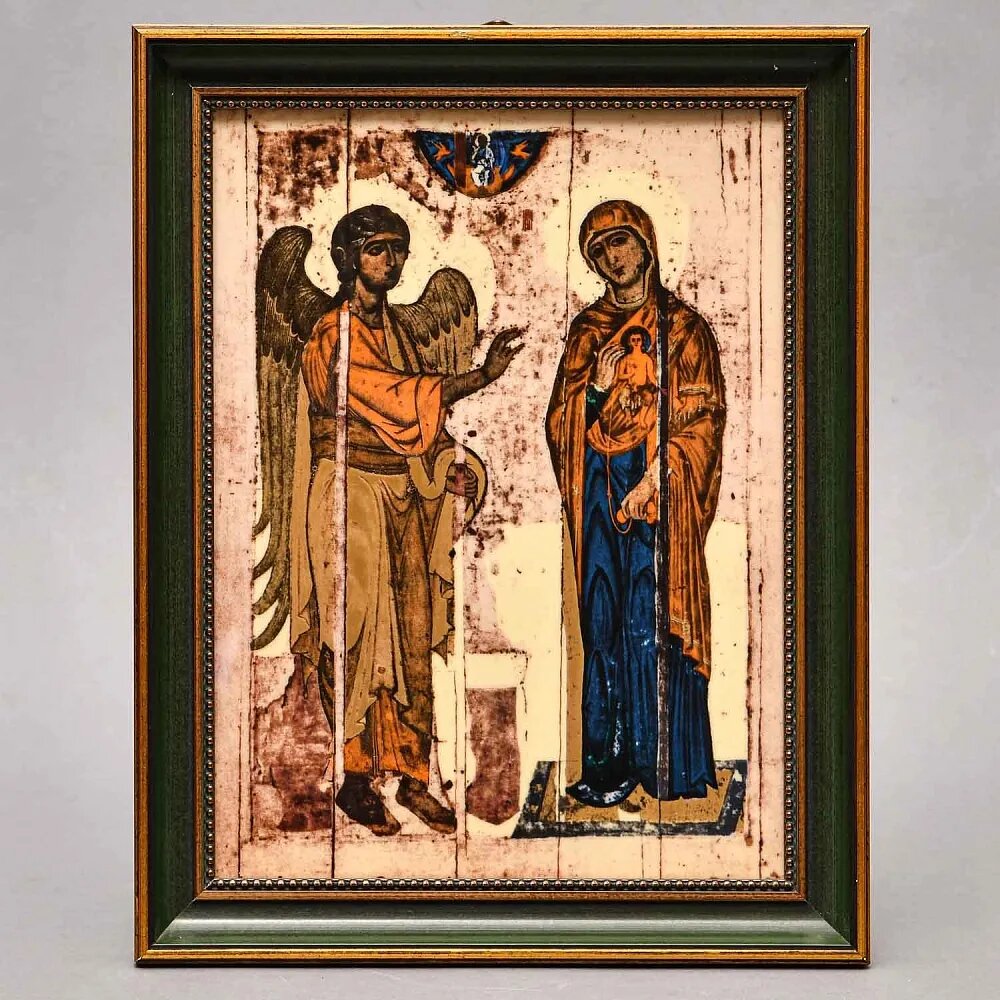 Фарфоровая Икона - Картина - Пласт «УСТЮЖСКОЕ БЛАГОВЕЩЕНИЕ», Villeroy&Boch Германия.