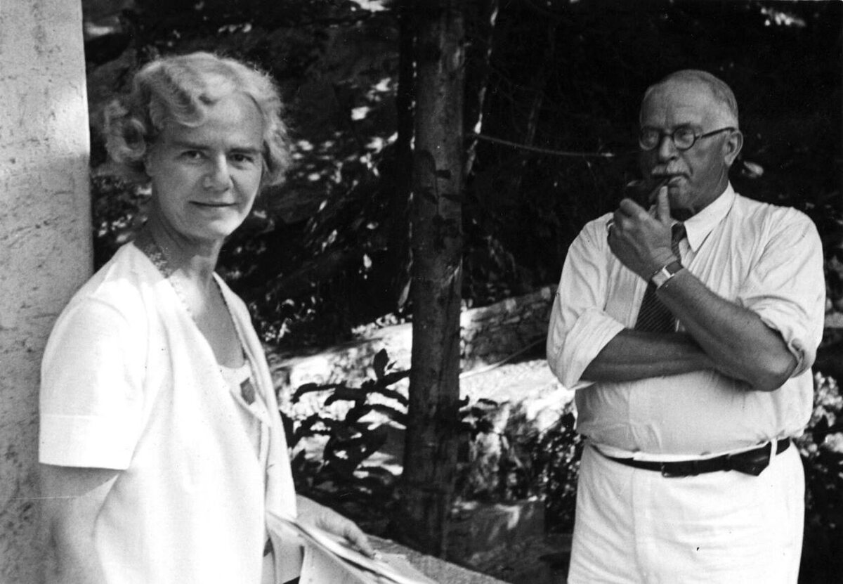 Ольга Фрёбе-Каптейн и Карл Густав Юнг