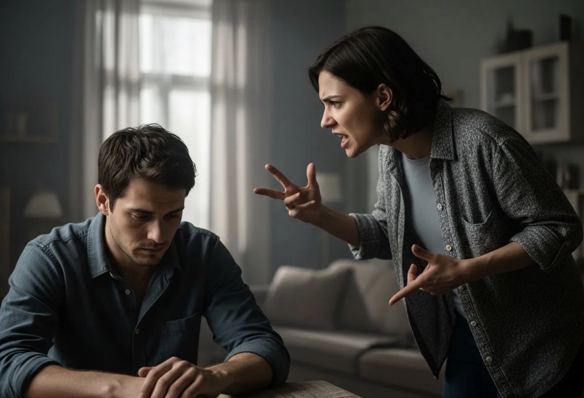 Мать с сыном наркозависимым.