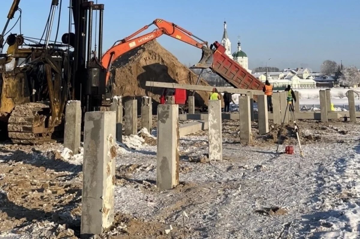    Опубликованы фото строительства свайного основания Речного вокзала в Твери