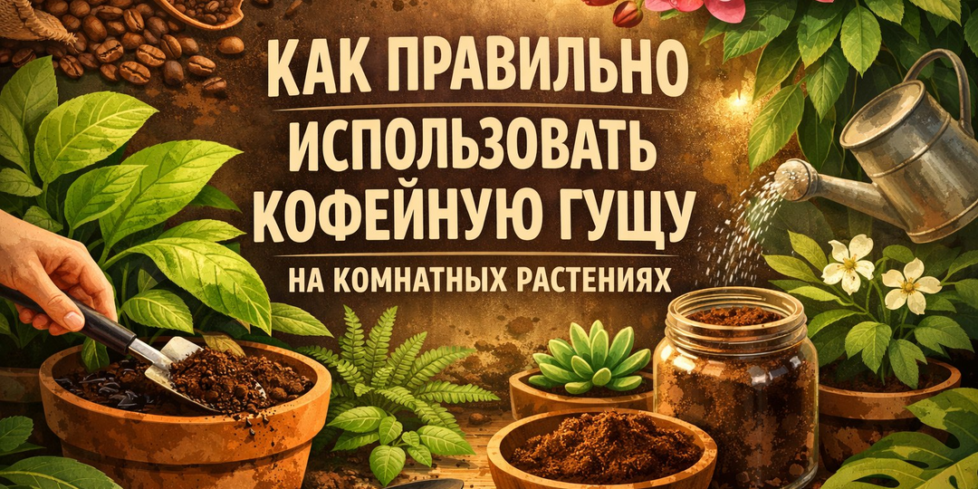 Как правильно использовать кофейную гущу на комнатных растениях