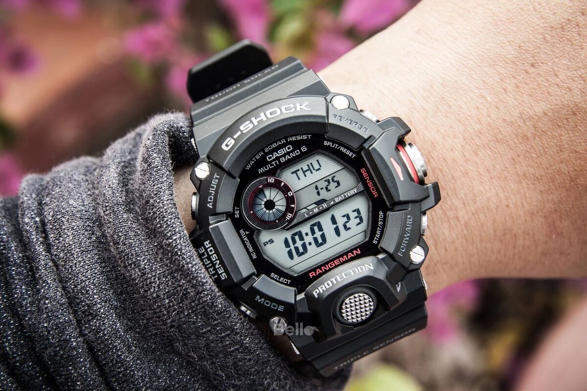 Модель Casio G-Shock GW-9400 — представитель серии Rangeman, первой линейки джишоков с Triple Sensor