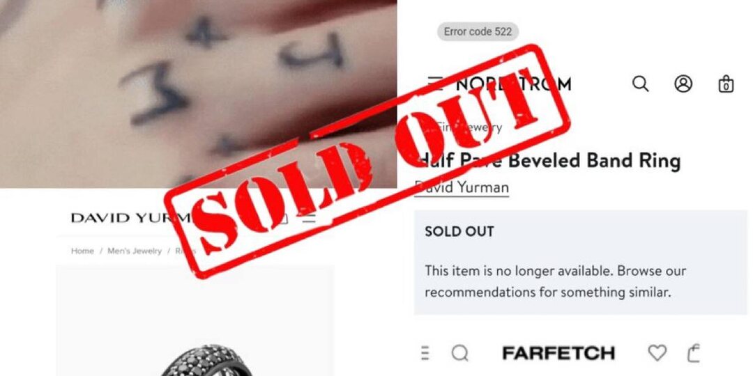 🍒 Кольцо David Yurman, которое Чонгук носит в тизере GQ Magazine x BTS, уже распродано на Nordstrom и Farfetch