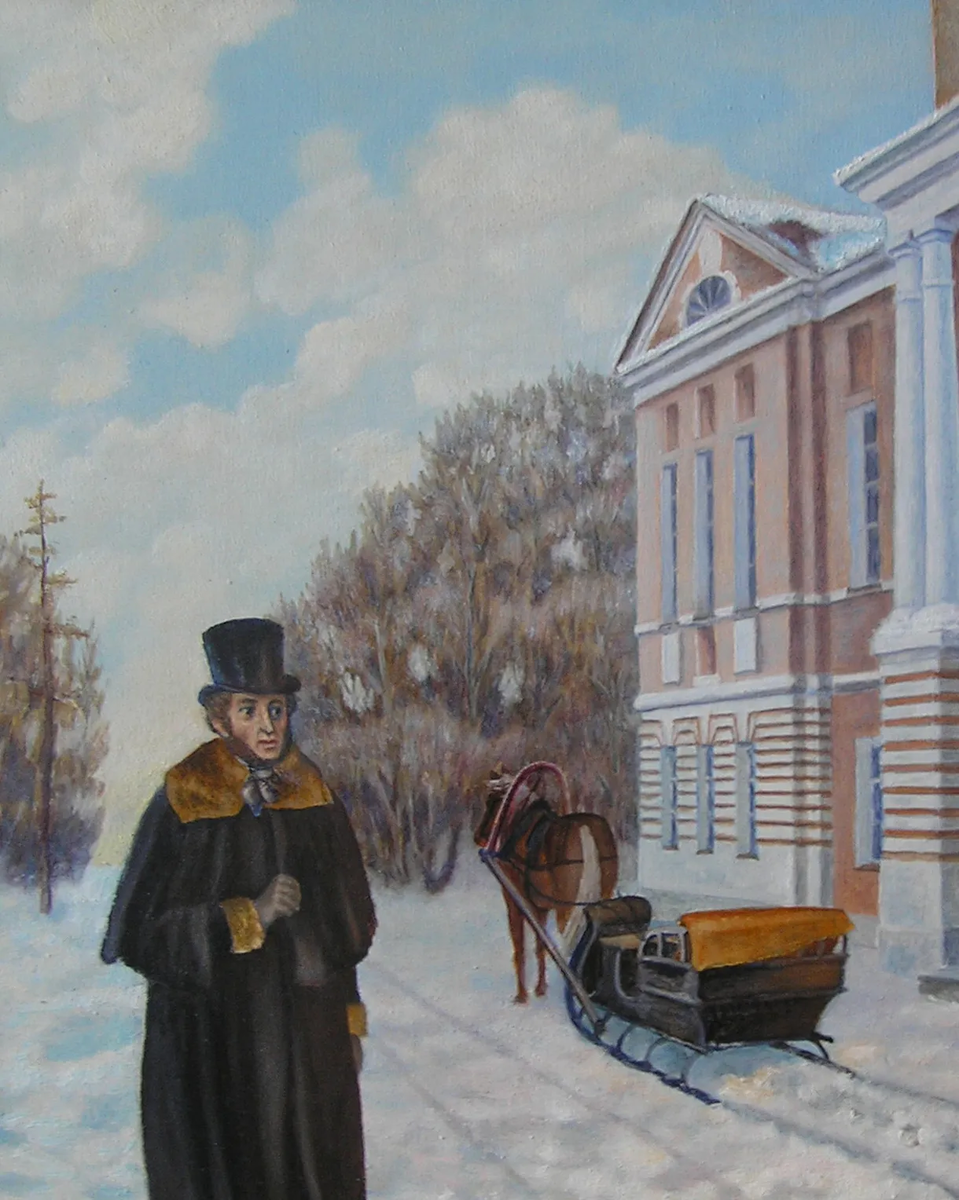 С.И. Телин. Дом Вульфов в Бернове (фрагмент). 1977. Всероссийский историко-этнографический музей, Торжок, Тверская область