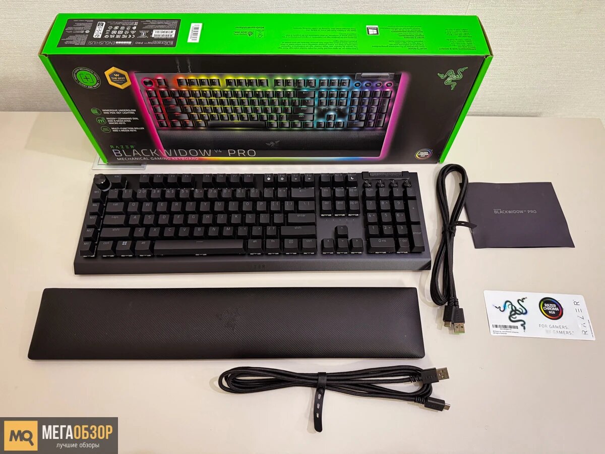    Обзор Razer BlackWidow V4 Pro. Топовая механическая клавиатура 2025 года MegaObzor.com