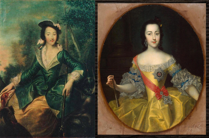Портреты молодой Екатерины.
