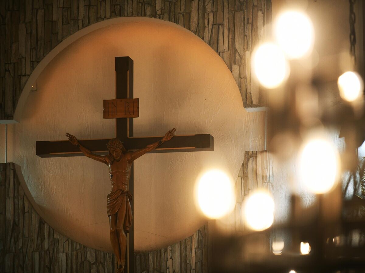    Распятие в Храме Непорочного Сердца Пресвятой Девы Марии в Кемерово | © РИА Новости / Александр Патрин